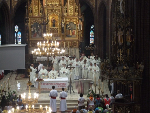 74 Piesza Rybnicka Pielgrzymka na Jasną Górę - Eucharystia na rozpoczęcie i wymarsz