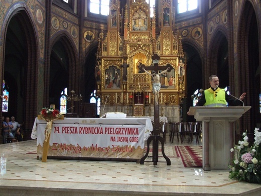 74 Piesza Rybnicka Pielgrzymka na Jasną Górę - Eucharystia na rozpoczęcie i wymarsz