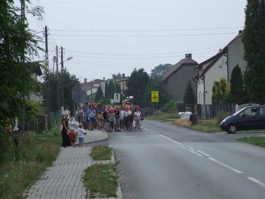 74 Piesza Rybnicka Pielgrzymka - przemarsz grup
