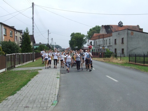 74 Piesza Rybnicka Pielgrzymka - przemarsz grup