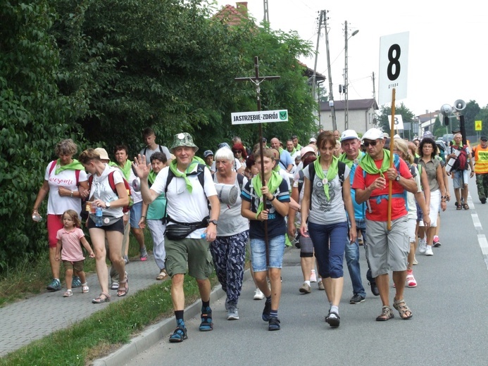 74 Piesza Rybnicka Pielgrzymka - przemarsz grup