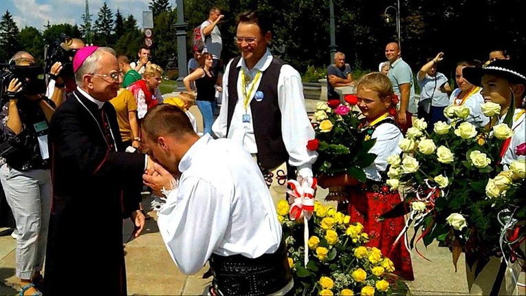 Wejście Pieszej Pielgrzymki Góralskiej na Jasną Górę 2019