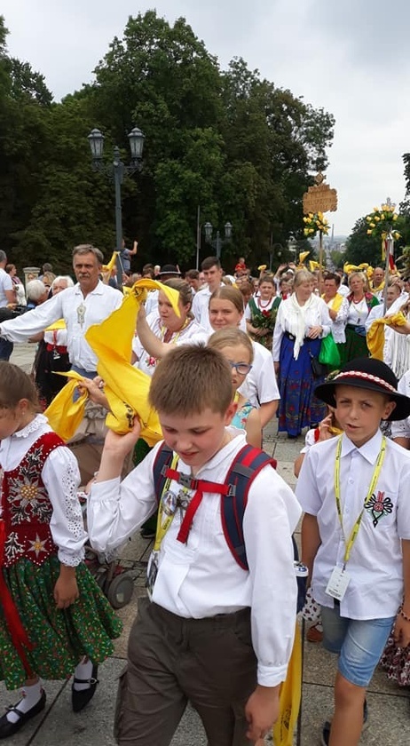 Wejście Pieszej Pielgrzymki Góralskiej na Jasną Górę 2019