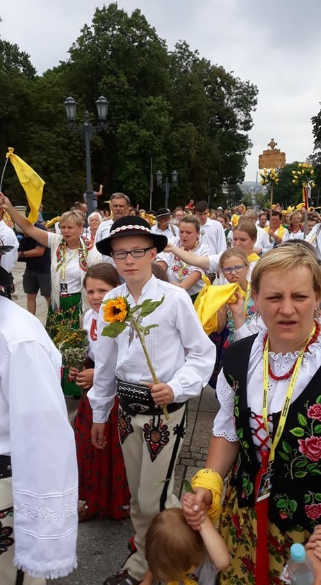 Wejście Pieszej Pielgrzymki Góralskiej na Jasną Górę 2019