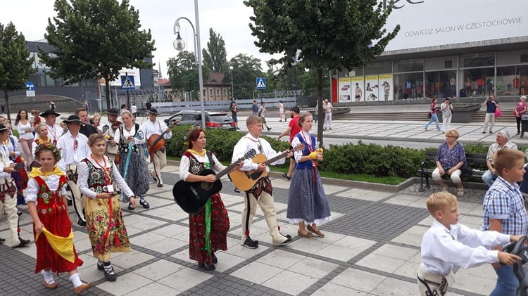 Wejście Pieszej Pielgrzymki Góralskiej na Jasną Górę 2019