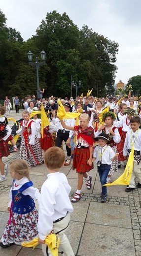 Wejście Pieszej Pielgrzymki Góralskiej na Jasną Górę 2019