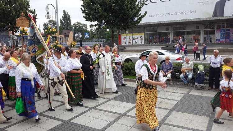 Wejście Pieszej Pielgrzymki Góralskiej na Jasną Górę 2019