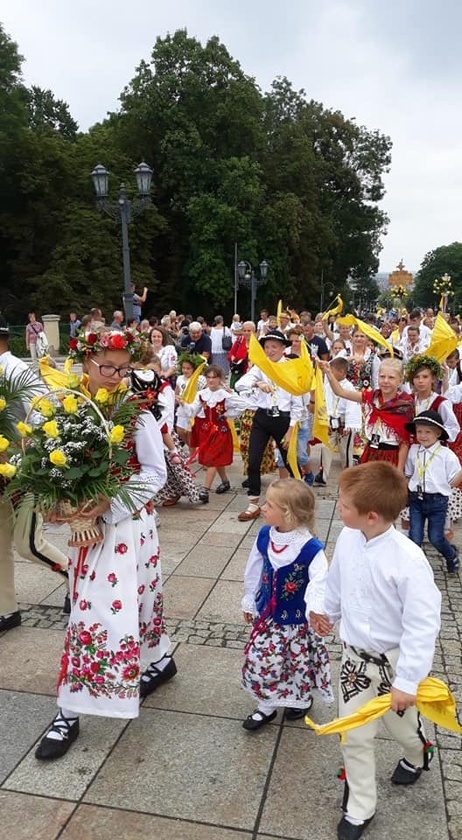 Wejście Pieszej Pielgrzymki Góralskiej na Jasną Górę 2019