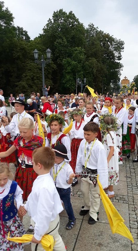 Wejście Pieszej Pielgrzymki Góralskiej na Jasną Górę 2019