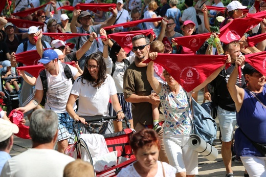 74. Piesza Rybnicka Pielgrzymka. Pątnicy u celu