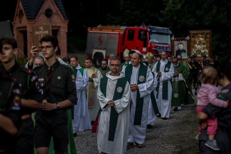 Harcerze w Gietrzwałdzie