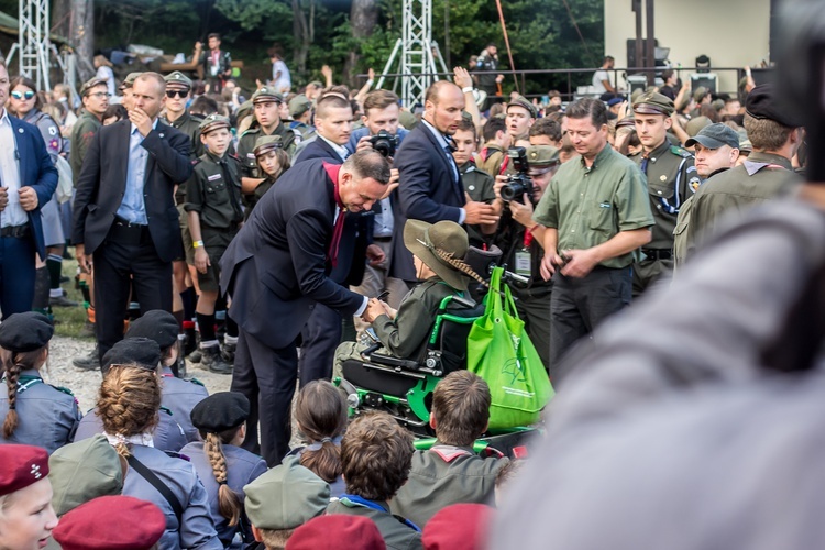 Harcerze w Gietrzwałdzie