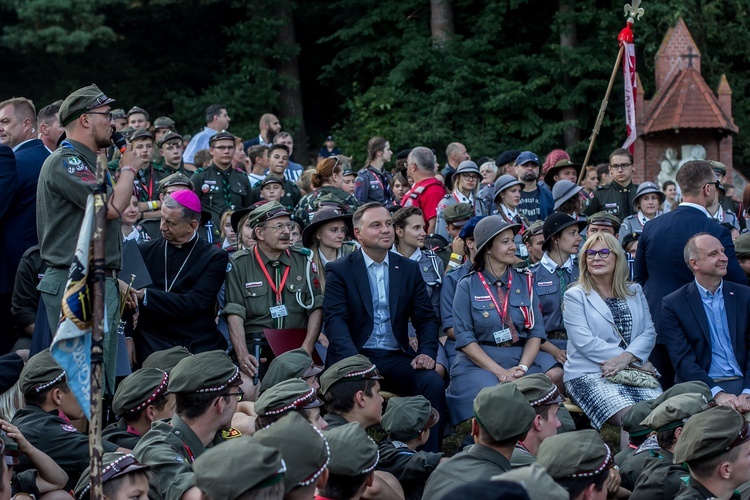 Harcerze w Gietrzwałdzie