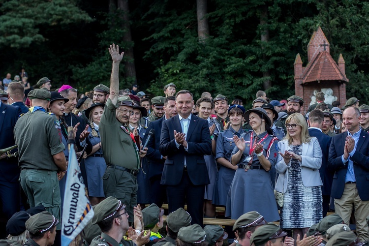 Harcerze w Gietrzwałdzie