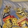 ▲	Zwycięski św. Jerzy. Zwieńczenie ołtarza głównego w kościele św. Jerzego w Gliwicach-Ostropie (1667–1668).