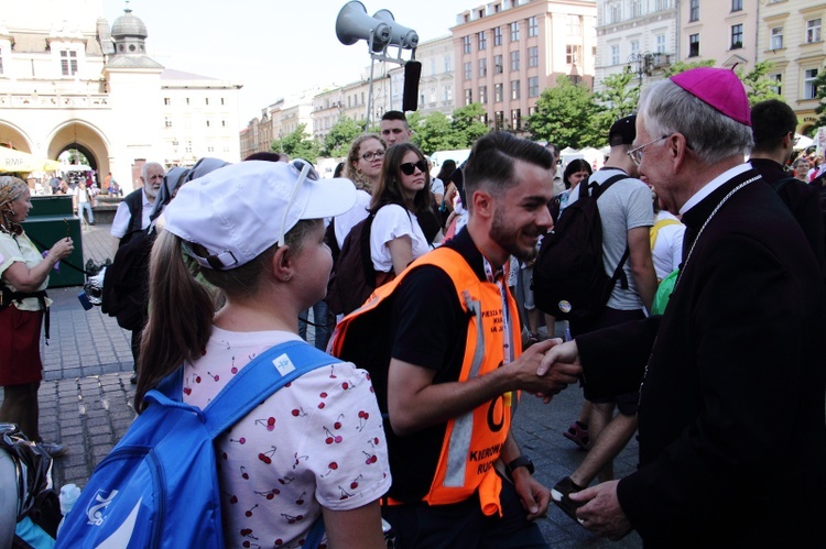 Wyjście 39. Pieszej Pielgrzymki Krakowskiej na Jasną Górę