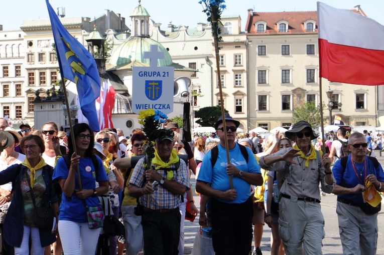 Wyjście 39. Pieszej Pielgrzymki Krakowskiej na Jasną Górę