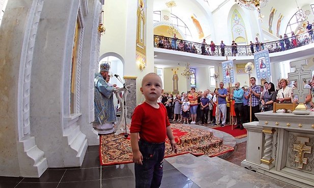 Greckokatolicka liturgia w sanktuarium Matki Bożej Zarwanickiej.
28.07.2019 Ukraina