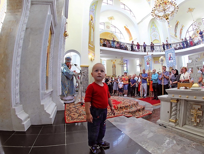 Greckokatolicka liturgia w sanktuarium Matki Bożej Zarwanickiej.
28.07.2019 Ukraina