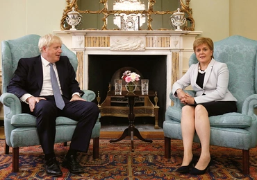 Spotkanie Borisa Johnsona z Nicolą Sturgeon w Edynburgu nie napawa optymizmem.