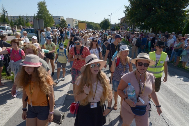 Kolumna z Opoczna na radomskiej pielgrzymce