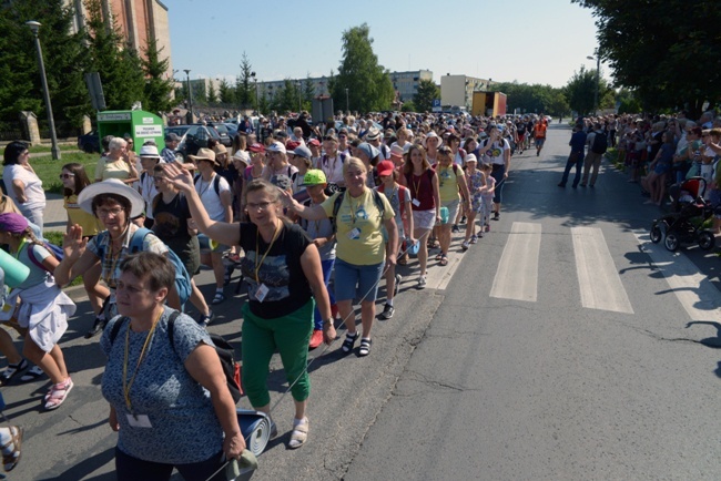 Kolumna z Opoczna na radomskiej pielgrzymce