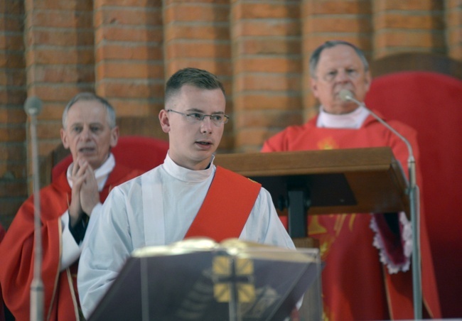 Kolumna z Opoczna na radomskiej pielgrzymce