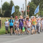 28. Pielgrzymka Cieszyńska 2019 na trasie - w Bziu Zameckim