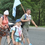 28. Pielgrzymka Cieszyńska 2019 na trasie - w Bziu Zameckim