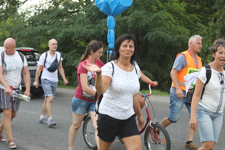 28. Pielgrzymka Cieszyńska 2019 na trasie - w Bziu Zameckim