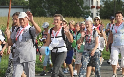 Cieszyńscy pątnicy na trasie...