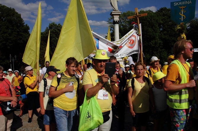 Wejście 39. Pieszej Pielgrzymki Krakowskiej na Jasną Górę