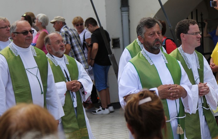 Oczekiwanie na pieszych pielgrzymów jasnogórskich i Msza święta - 2019