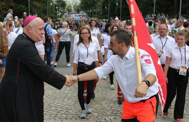 Powitanie 33. Pielgrzymki Andrychowskiej na Jasnej Górze - 2019