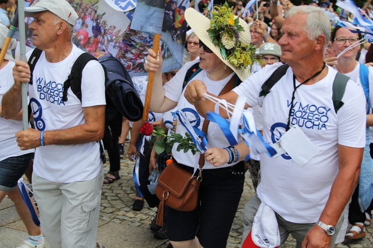 Powitanie 33. Pielgrzymki Andrychowskiej na Jasnej Górze - 2019