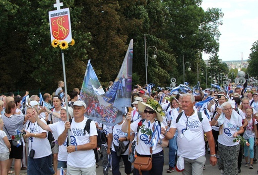 Powitanie 33. Pielgrzymki Andrychowskiej na Jasnej Górze - 2019