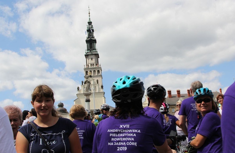 Powitanie 17. Andrychowskiej Pielgrzymki Rowerowej na Jasnej Górze - 2019