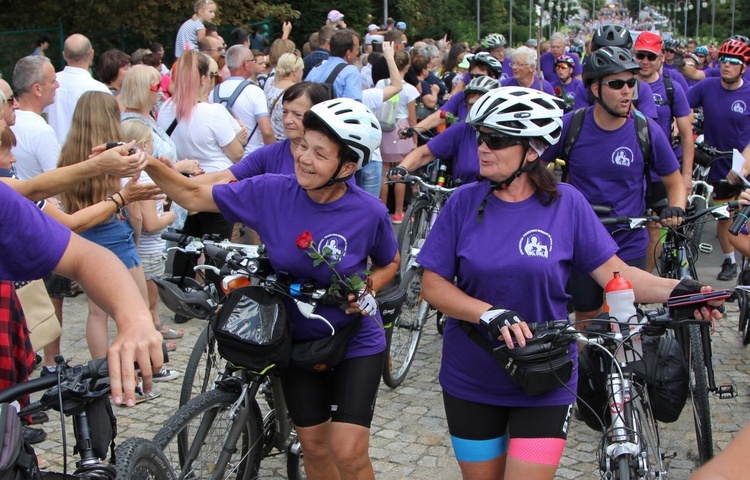 Powitanie 17. Andrychowskiej Pielgrzymki Rowerowej na Jasnej Górze - 2019