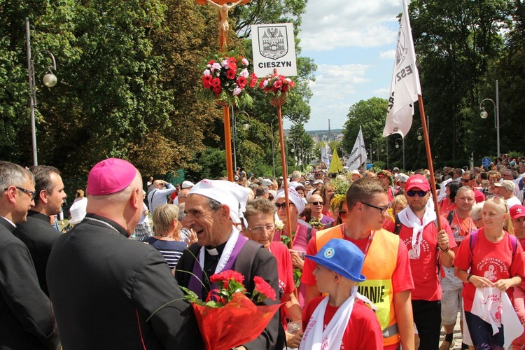 Powitanie 28. Pielgrzymki Cieszyńskiej na Jasnej Górze - 2019