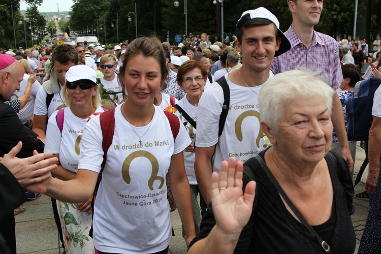 Powitanie 18. Pielgrzymki Czechowickiej na Jasnej Górze - 2019