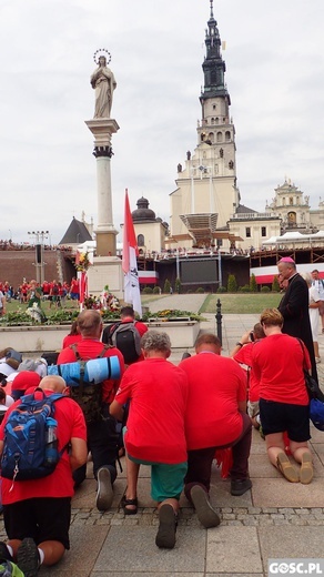 Zakończenie pieszej pielgrzyki na Jasnej Górze