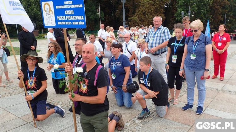 Zakończenie pieszej pielgrzyki na Jasnej Górze