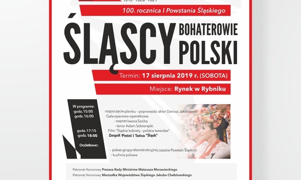 Rodzinny piknik w 100. rocznicę I Powstania Śląskiego już jutro [17.08.19] w Rybniku 