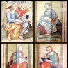 Autorzy Ewangelii z atrybutami. Kościół św. Katarzyny Aleksandryjskiej w Sierakowicach, polichromia manierystyczna, XVII w.