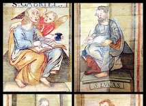 Autorzy Ewangelii z atrybutami. Kościół św. Katarzyny Aleksandryjskiej w Sierakowicach, polichromia manierystyczna, XVII w.