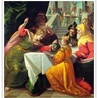 Giovanni Andrea Ansaldo "Salome przynosi Herodiadzie głowę św. Jana Chrzciciela", olej na płótnie, ok. 1630 r. Muzeum Strada Nuova, Genua