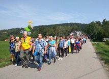 Bocheńska pielgrzymka do Pasierbca w 2017 roku. Tuż przed Sumą.