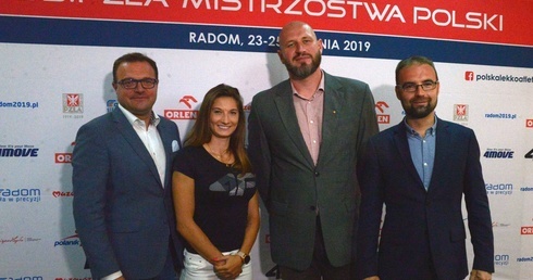 Od lewej: Radosław Witkowski, Martyna Kotwiła, Tomasz Majewski i Mateusz Tyczyński.