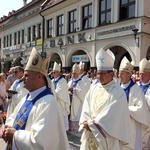 Jubileuszowa Msza św. na rynku w Myślenicach