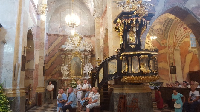 Odpust bł. Wincentego Kadłubka w opactwie cystersów w Jędrzejowie.